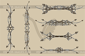 Set of patterns for design - color vector clipart