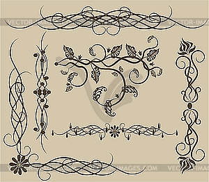 Set of patterns for design - vector image