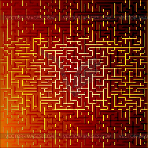 Red and gold abstract background - vector image