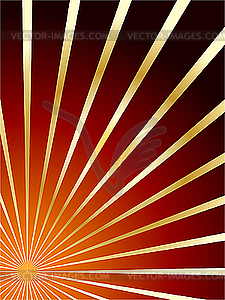 Red and gold abstract background - vector clip art