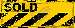 Grunge danger banner - royalty-free vector clipart