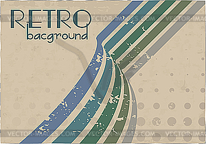 Retro grunge background - vector EPS clipart