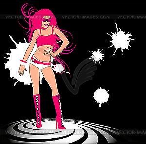 Beautiful girl - vector image