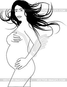 Pregnency women - vector clipart