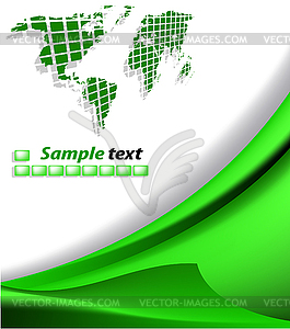 Green abstract background - vector image