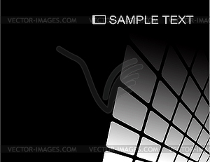 Black and white abstract background - vector image