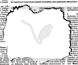 Газета отверстие - векторный эскиз
