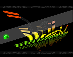 Эквалайзера абстрактного фона - иллюстрация в векторном формате