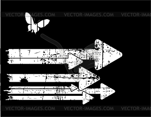 Black and white retro grunge background - vector image