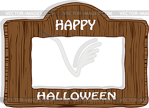 Wood banner - vector clip art