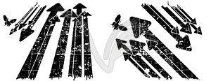 Черно-белое ретро фон гранж - векторизованное изображение клипарта