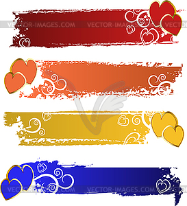 Color banners set - vector clip art