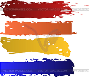 Color banners set - vector image