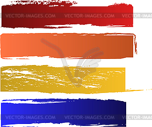 Color banners set - vector clipart