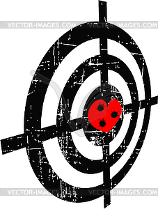 Abstract grunge target - vector image