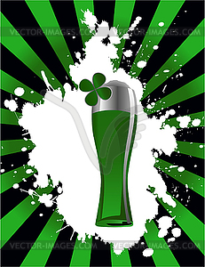 Glass of beer - vector clipart