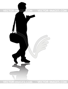 Photographer`s silhouette - vector image