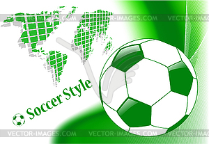 Sport soccer background - vector image