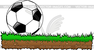 Abstract sport soccer background - vector image