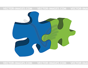 Blue and green abstract image - royalty-free vector image