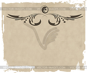 Grunge ornate and frame - vector clipart