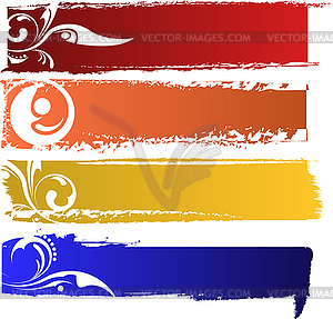 Color banners set - vector image