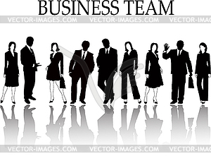 Business silhouette - vector image