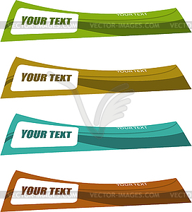Color banner set - vector clipart