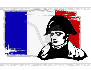 Napoleon Bonaparte head - vector image