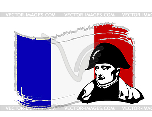 Napoleon Bonaparte head - vector clip art