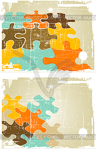 Grunge retro abstract background - vector image