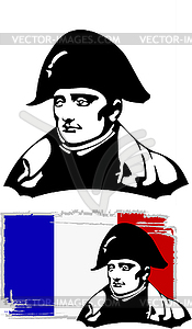 Napoleon Bonaparte head - vector clipart