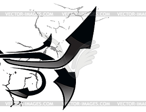 Abstract arrow background - vector image