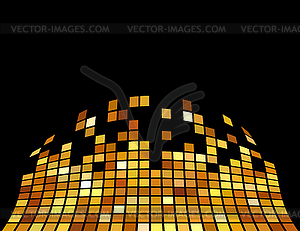 Golden abstract background - vector clip art