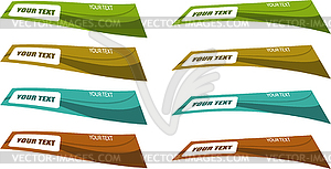 Color banner set - vector image