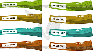 Color banner set - royalty-free vector image