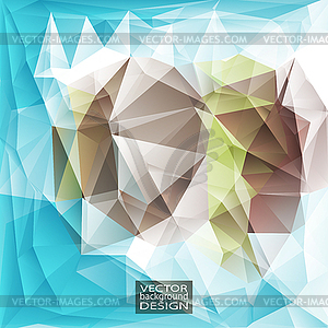 Multicolor ( Blue, Green, Brown ) Design - vector clipart / vector image