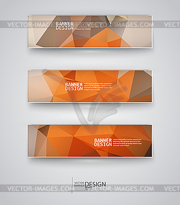 Web design templates. Set of Banners - vector clipart