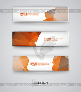 Web design templates. Set of Banners - vector image