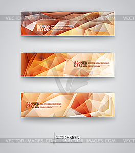 Web design templates. Set of Banners - vector image