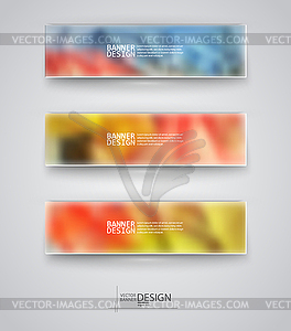 Business design templates. Set of Banners with - vector image