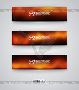 Business design templates. Set of Banners with - vector clip art