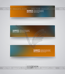 Business design templates. Set of Banners with - vector clip art