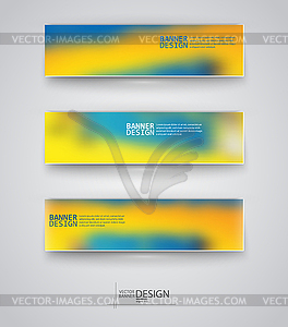 Business design templates. Set of Banners with - vector clipart