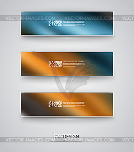 Business design templates. Set of Banners with - vector image