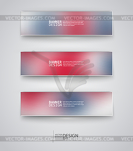 Business design templates. Set of Banners with - vector clipart