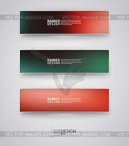 Business design templates. Set of Banners with - vector clip art
