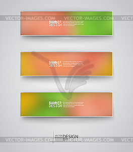 Business design templates. Set of Banners with - vector image