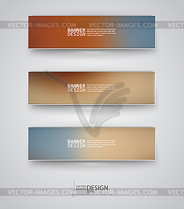 Business design templates. Set of Banners with - vector clipart