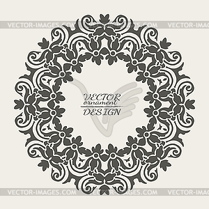 Abstract lace pattern background with place for text - stock vector clipart